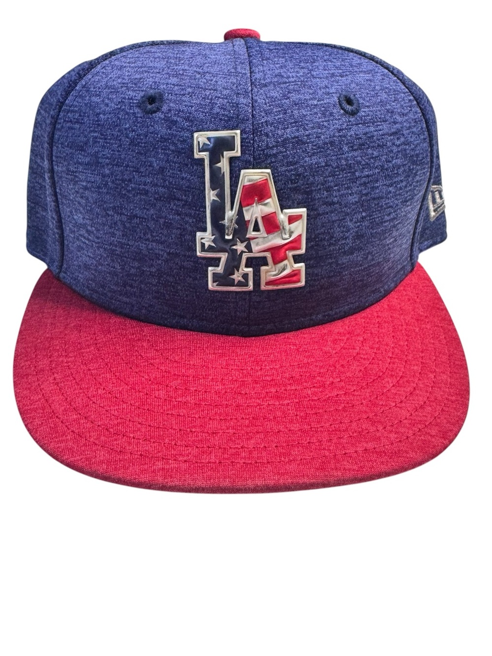 New Era 59FIFTY LA Dodgers Hat 7 1/4 Stars Stripes USA MLB Fitted Red Blue